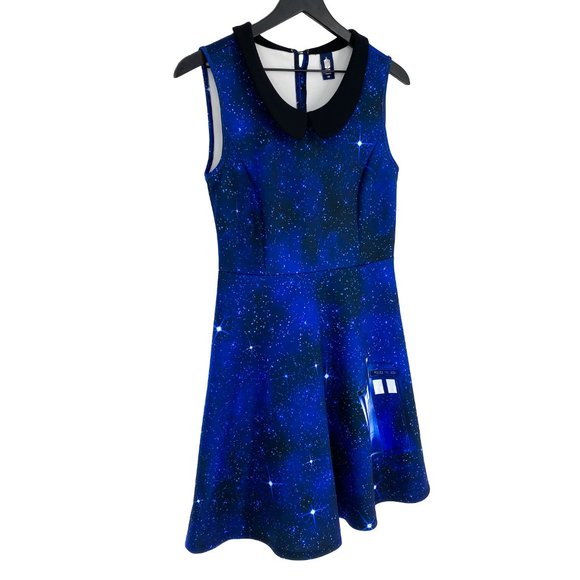 HOT TOPIC BBC Doctor Who Galaxy Tardis Dress - Picture 2 of 16